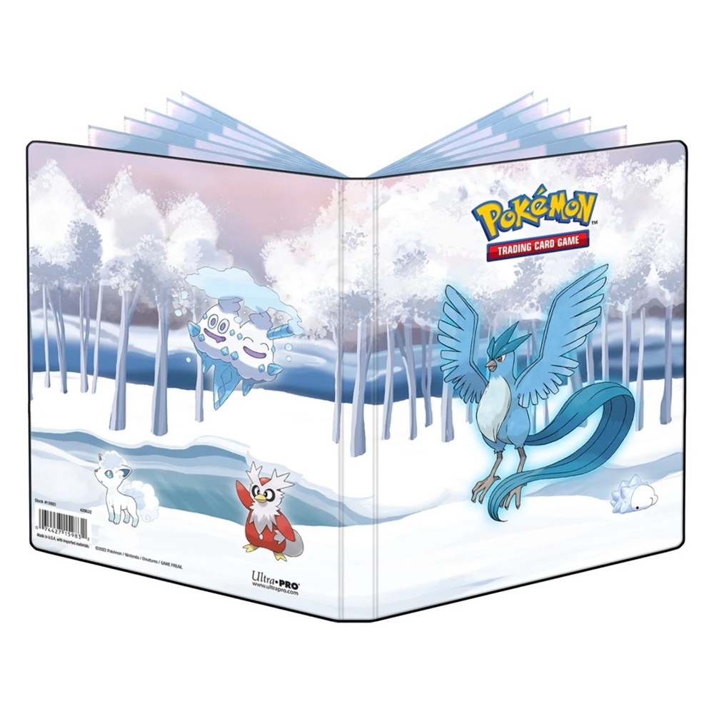 Pokémon Frosted Forest 9-Pocket Trading Card Binder – Articuno, Alolan Vulpix,